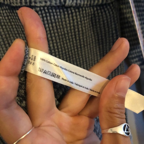 Free People blue thermal long sleeve dress - Picture 7 of 7